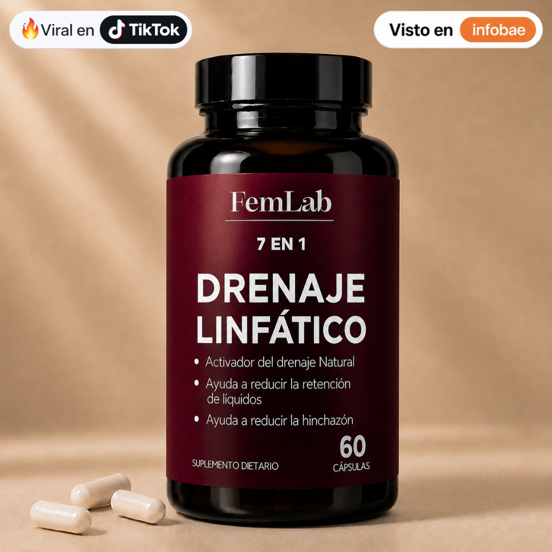 FemLab® -  Drena Naturalmente la Hinchazón del Rostro, Abdomen y Piernas