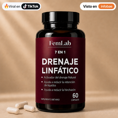 FemLab® -  Drena Naturalmente la Hinchazón del Rostro, Abdomen y Piernas